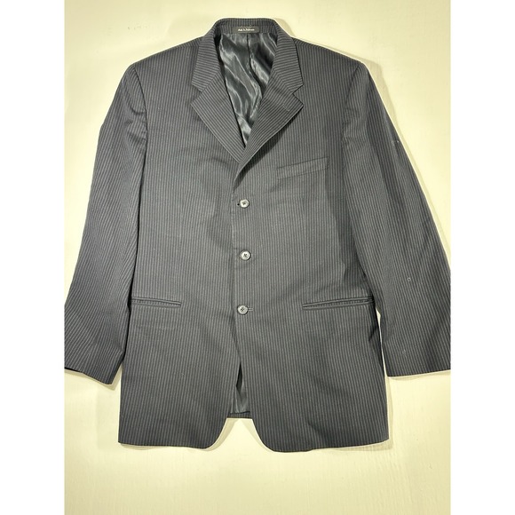 Roberto Villini Other - Roberto Villini Couture Vintage Blue Wool Pinstripe 3 Button Blazer And Pant 43R